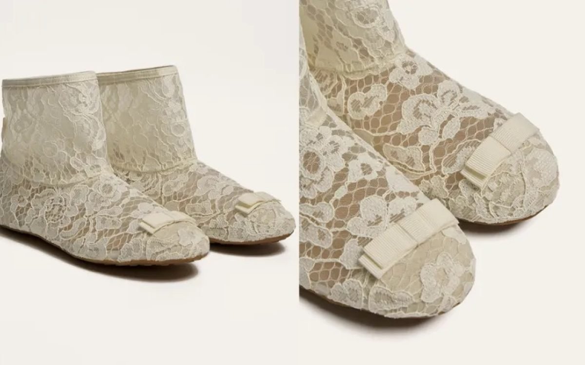 Brave Pudding Reinvents the Evening Shoe With Its Elegant, Walkable Lace Sock Style
