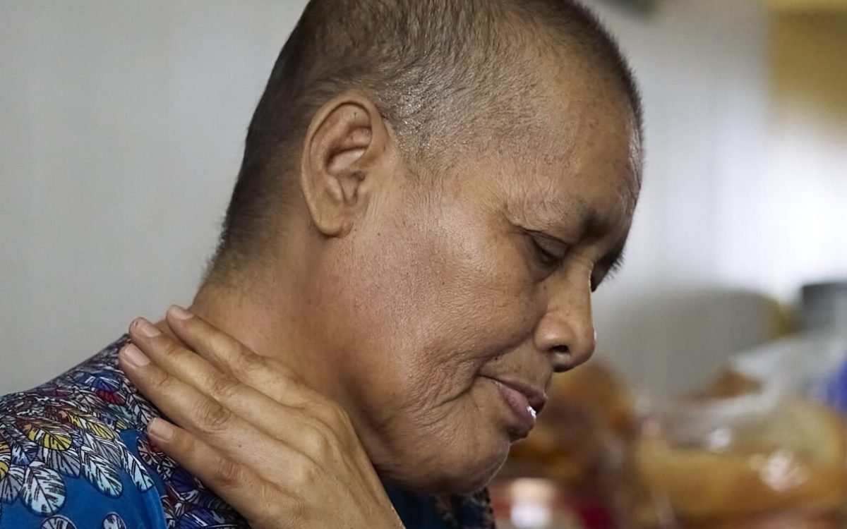 Ermina George is a Polynesian Breast Cancer victim who is surviving while enduring chemotherapy treatments.
